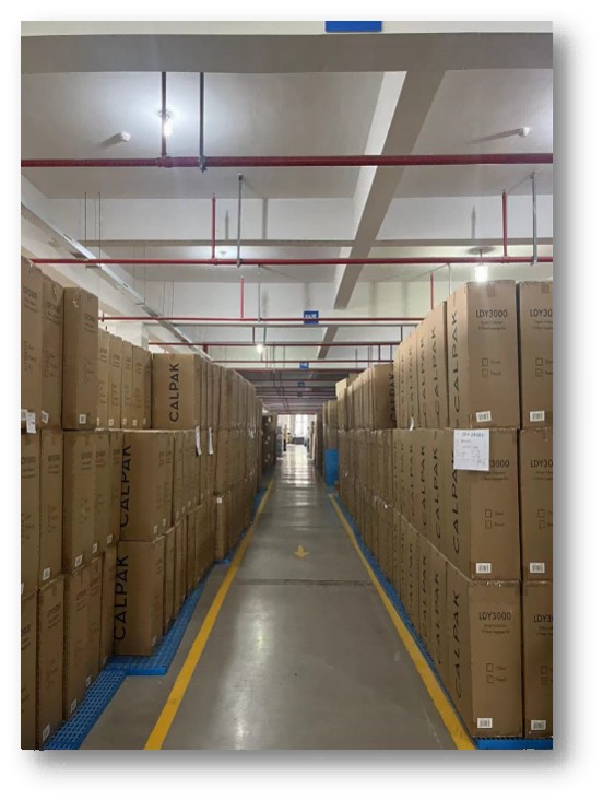 Sorting scene of finished product warehouse in Indonesia factory